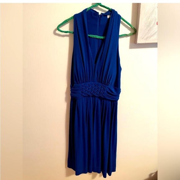 Calvin Klein Blue Sleeveless Dress- Size 8 super strechy - Picture 4 of 14